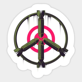 war is peace Sticker